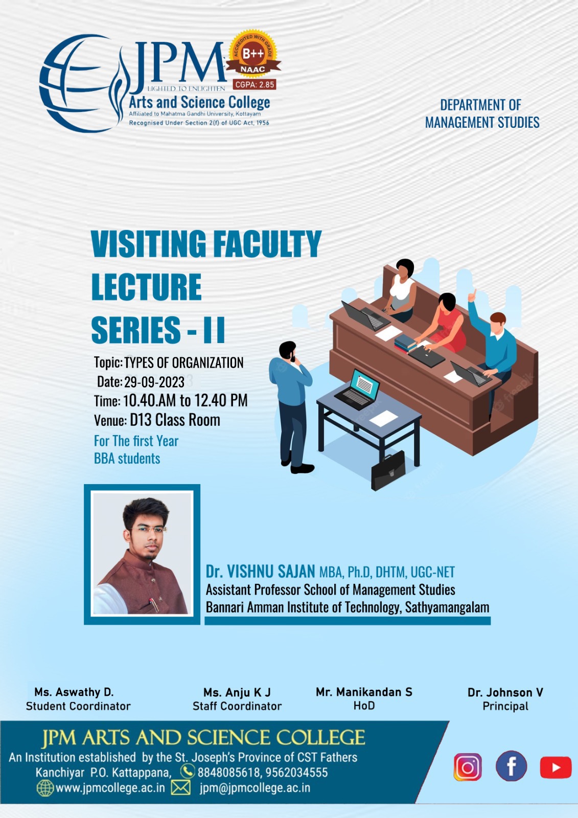 VISITING FACULTY LECTURE SERIES -ii